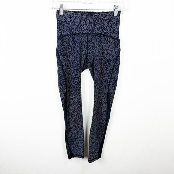 Lululemon Train Times 7/8 Pant 25" Night View White Black / Black - Picture 2 of 11